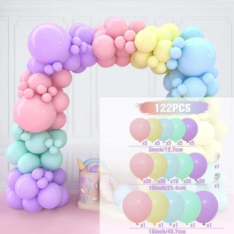 Balloon Garland Arch Kit Birthday Party Decoration Girl Birthday Foil Balloon Baby Shower Decor Globos Wedding Party Supplies