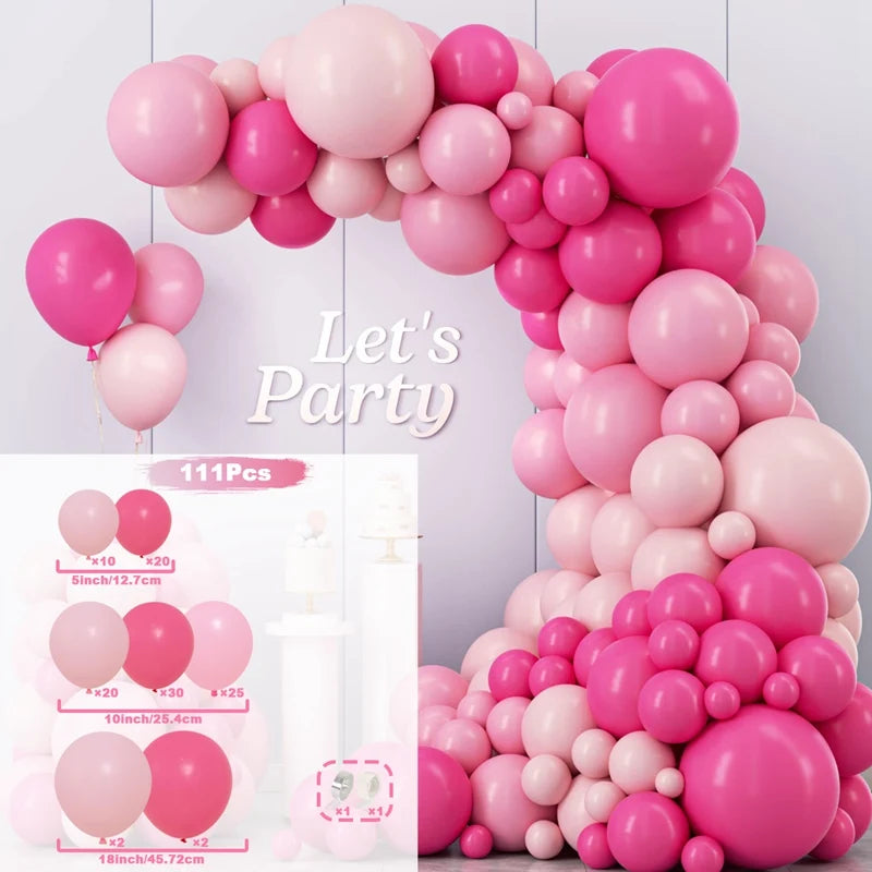 Balloon Garland Arch Kit Birthday Party Decoration Girl Birthday Foil Balloon  Baby Shower Decor Globos Wedding Party Supplies