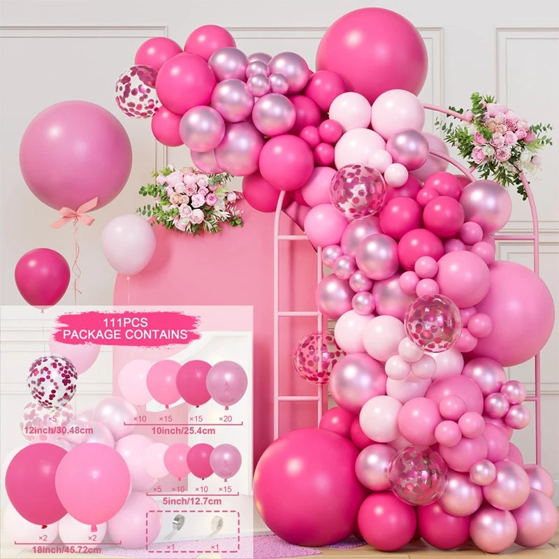 Balloon Garland Arch Kit Birthday Party Decoration Girl Birthday Foil Balloon  Baby Shower Decor Globos Wedding Party Supplies